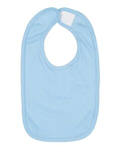 Rabbit Skins 1005 Infant Premium Jersey Bib – Light Blue