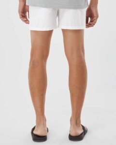 Boxercraft C11 Men’s Cotton Boxers – White (on model back)