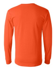 JERZEES 29LSR Unisex Dri-Power® Long Sleeve 50/50 T-Shirt – Burnt Orange (back)