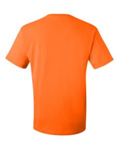 JERZEES 29MR Unisex Dri-Power® 50/50 T-Shirt – Safety Orange (back)