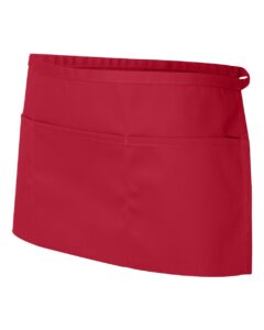 Liberty Bags 5501 Waist Apron – Red (side)
