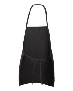 Liberty Bags 5505 Long Butcher Block Apron – Black (back)
