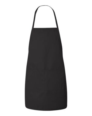 Liberty Bags 5505 Long Butcher Block Apron – Black