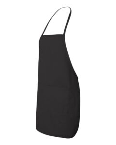 Liberty Bags 5505 Long Butcher Block Apron – Black (side)