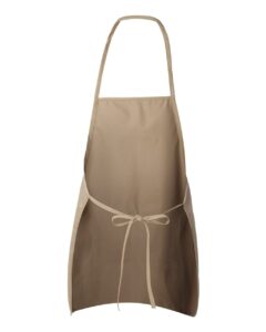 Liberty Bags 5505 Long Butcher Block Apron – Tan (back)
