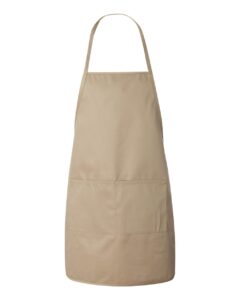 Liberty Bags 5505 Long Butcher Block Apron – Tan