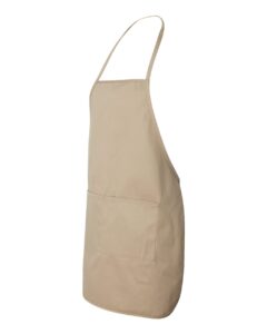 Liberty Bags 5505 Long Butcher Block Apron – Tan (side)
