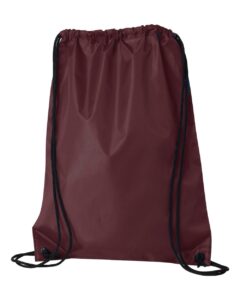 Liberty Bags 8886 Value Drawstring Bag – Maroon (back)