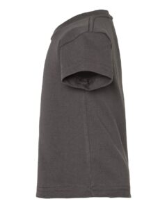 Rabbit Skins 3401 Infant Cotton Jersey Tee – Charcoal (side)