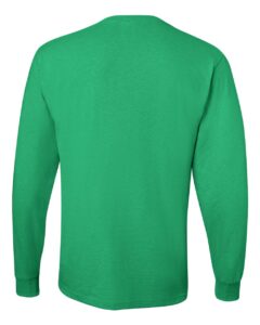 JERZEES 29LSR Unisex Dri-Power® Long Sleeve 50/50 T-Shirt – Kelly (back)