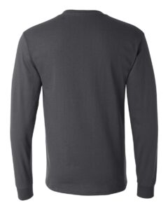 JERZEES 29LSR Unisex Dri-Power® Long Sleeve 50/50 T-Shirt – Charcoal Grey (back)