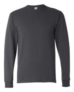 JERZEES 29LSR Unisex Dri-Power® Long Sleeve 50/50 T-Shirt – Charcoal Grey