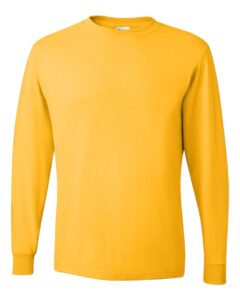 JERZEES 29LSR Unisex Dri-Power® Long Sleeve 50/50 T-Shirt – Island Yellow