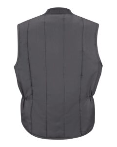 Red Kap VT22 Men’s Quilted Vest – Charcoal (back)