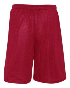C2 Sport 5109 Men’s Mesh 9″ Shorts – Red (back)