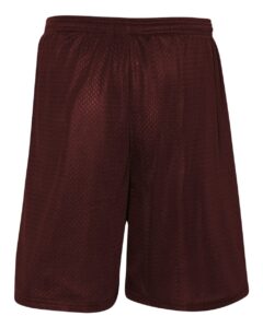 C2 Sport 5109 Men’s Mesh 9″ Shorts – Maroon (back)