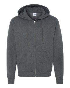 Champion S800 Unisex Powerblend® Full-Zip Hooded Sweatshirt – Charcoal Heather