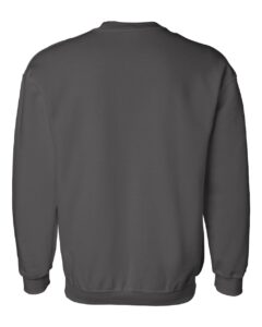 Gildan 12000 Unisex DryBlend® Crewneck Sweatshirt – Charcoal (back)