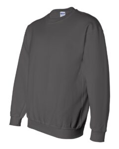Gildan 12000 Unisex DryBlend® Crewneck Sweatshirt – Charcoal (side)