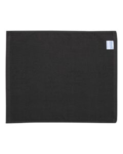 Carmel Towel Company C1518 Velour Hemmed Towel – Black (back)