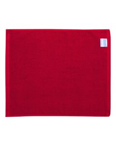 Carmel Towel Company C1518 Velour Hemmed Towel – Red (back)