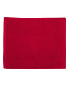 Carmel Towel Company C1518 Velour Hemmed Towel – Red