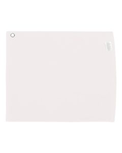 Carmel Towel Company C1518GH Velour Hemmed Towel with Grommet & Hook – White (back)