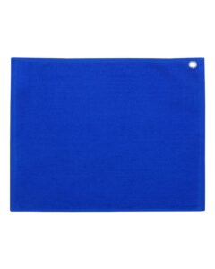 Carmel Towel Company C1518GH Velour Hemmed Towel with Grommet & Hook – Royal