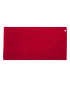 Carmel Towel Company C3060 Velour Beach Towel – Red (back)