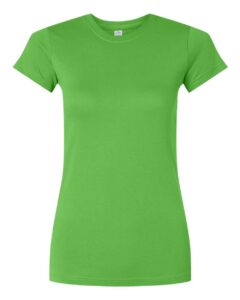 LAT 3616 Women’s Fitted Fine Jersey Tee – Apple