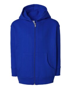 Rabbit Skins 3346 Toddler Full-Zip Fleece Hoodie Sweatshirt – Royal