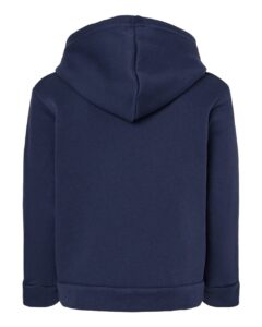 BELLA + CANVAS 3719T Toddler Sponge Fleece Pullover Hoodie Sweatshirt – Navy (back)