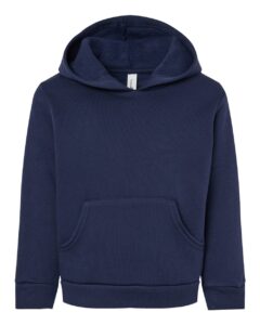 BELLA + CANVAS 3719T Toddler Sponge Fleece Pullover Hoodie Sweatshirt – Navy