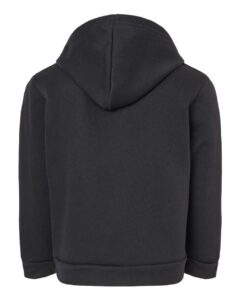 BELLA + CANVAS 3719T Toddler Sponge Fleece Pullover Hoodie Sweatshirt – Black (back)
