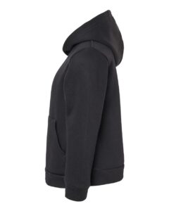 BELLA + CANVAS 3719T Toddler Sponge Fleece Pullover Hoodie Sweatshirt – Black (side)