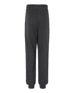 BELLA + CANVAS 3727Y Youth Jogger Sweatpants – Dark Grey Heather (back)