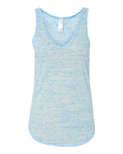 BELLA + CANVAS 8805 Women’s Flowy V-Neck Tank – Blue Marble