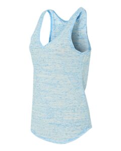 BELLA + CANVAS 8805 Women’s Flowy V-Neck Tank – Blue Marble (side)