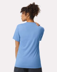Gildan 42000 Unisex Performance® T-Shirt – Carolina Blue (on model back)