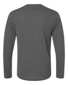 Gildan 42400 Unisex Performance® Long Sleeve T-Shirt – Charcoal (back)