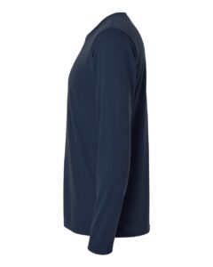 Gildan 42400 Unisex Performance® Long Sleeve T-Shirt – Navy (side)