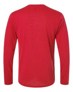 Gildan 42400 Unisex Performance® Long Sleeve T-Shirt – Red (back)