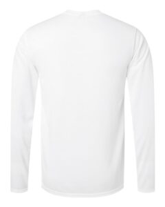 Gildan 42400 Unisex Performance® Long Sleeve T-Shirt – White (back)