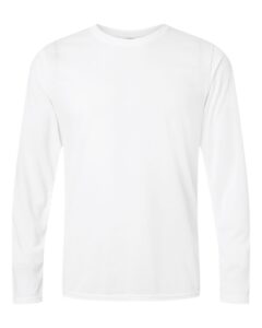 Gildan 42400 Unisex Performance® Long Sleeve T-Shirt – White