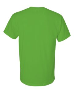 Gildan 8000 Unisex DryBlend® T-Shirt – Electric Green (back)
