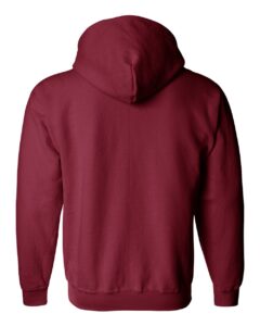Gildan 18600 Unisex Heavy Blend™ Full-Zip Hooded Sweatshirt – Cardinal Red (back)