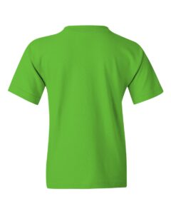 Gildan 5000B Youth Heavy Cotton™ T-Shirt – Electric Green (back)