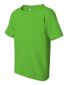 Gildan 5000B Youth Heavy Cotton™ T-Shirt – Electric Green (side)