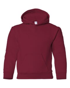 Gildan 18500B Youth Heavy Blend™ Hooded Sweatshirt – Cardinal Red