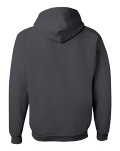 JERZEES 996MR Unisex NuBlend® Hooded Sweatshirt – Charcoal Grey (back)